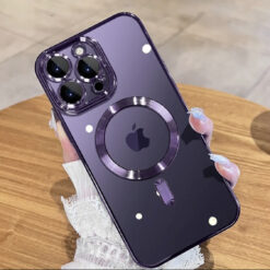 Luxury Plating Magsafe Case For iPhone 15 Plus, 15Pro Max.